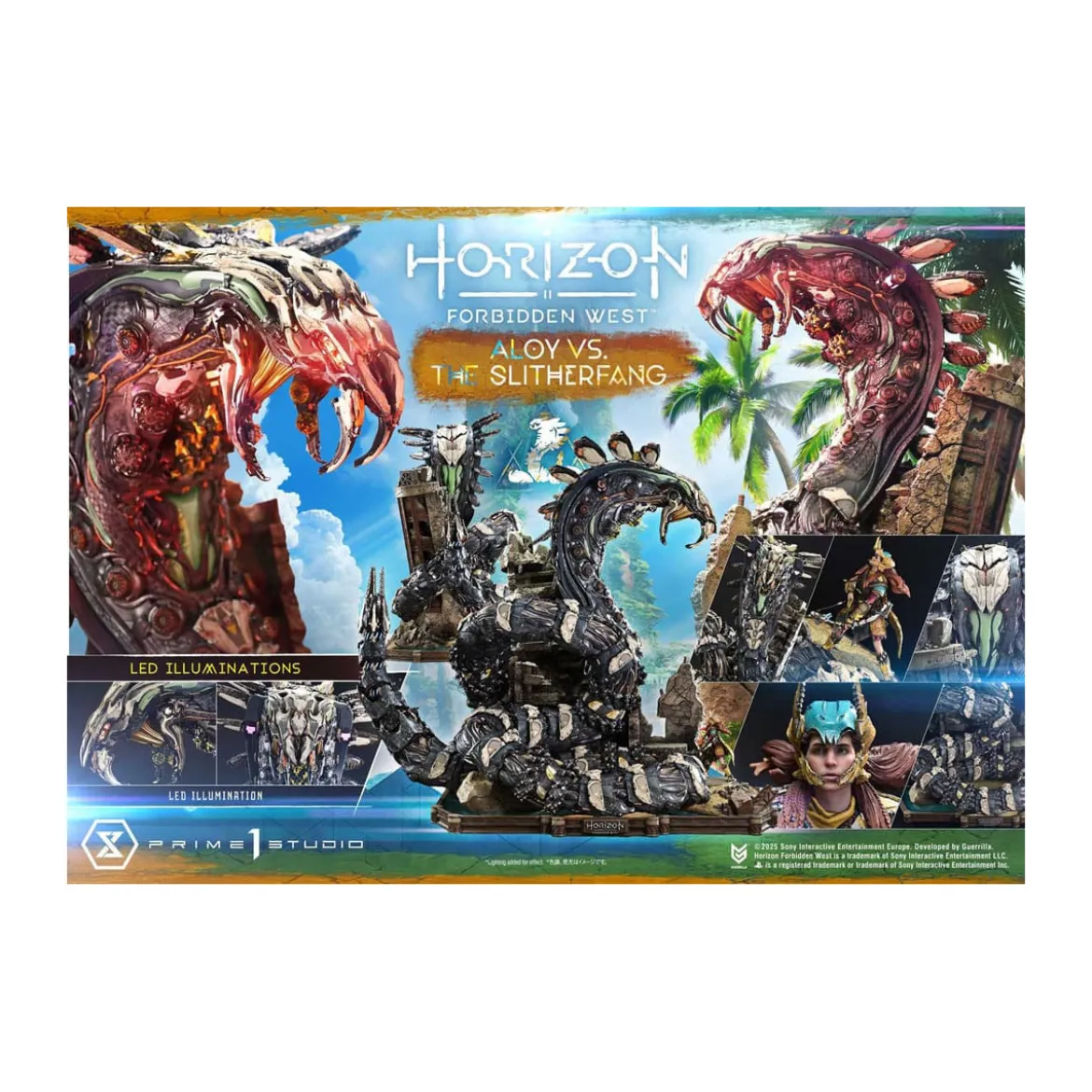 Prime 1 Studio - Aloy vs. The Slitherfang Bonus Version - Horizon Forbidden West Ultimate Diorama Masterline Series