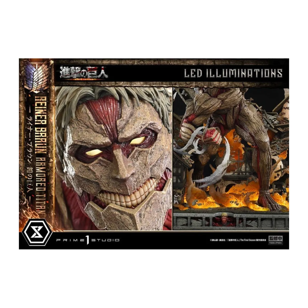 Prime 1 Studio Attack on Titan (Tv Animation) Reiner Braun Armored Titan - Ultimate Diorama Masterline series