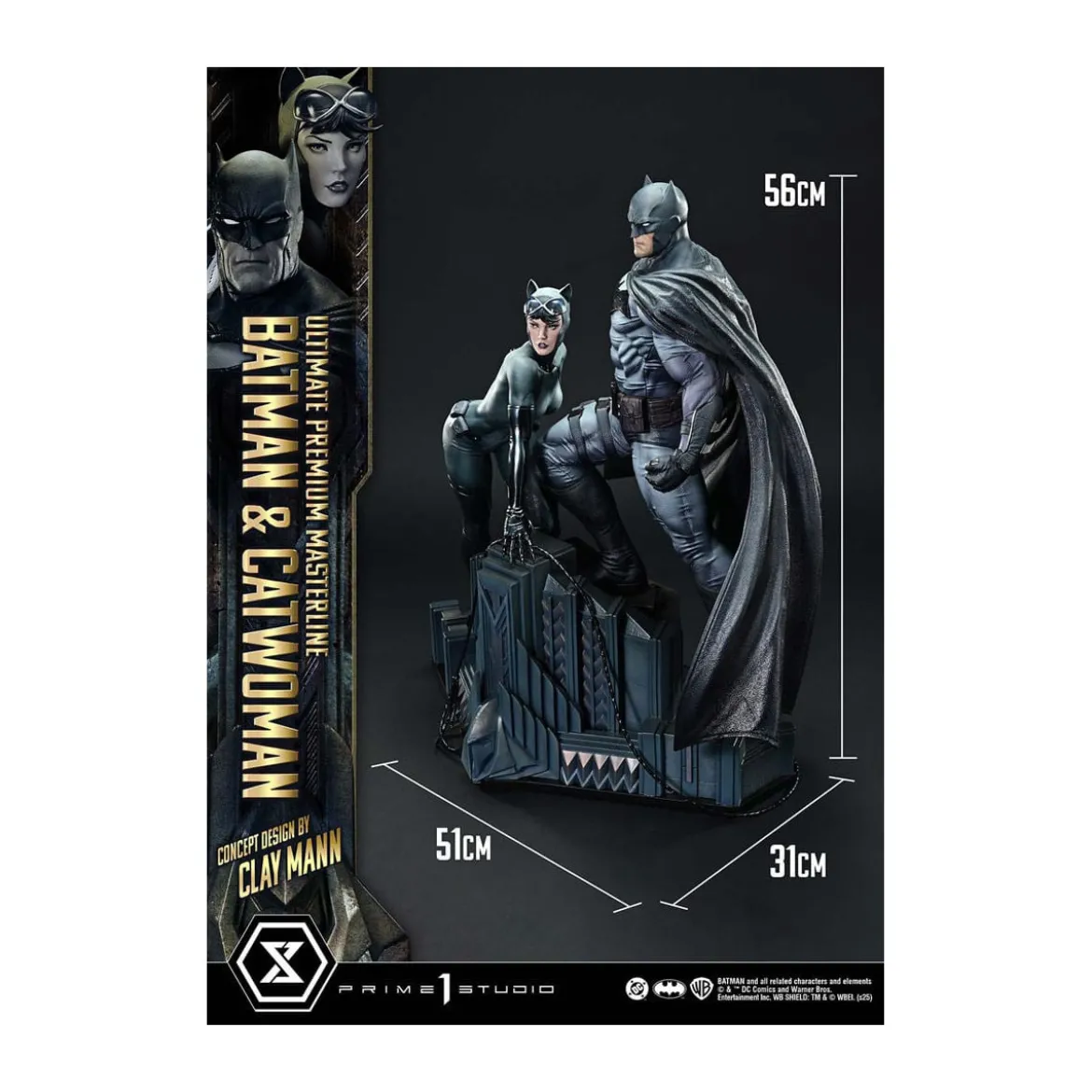 Prime 1 Studio - Batman & Catwoman (Concept Design by Clay Mann) - Ultimate Premium Masterline Series 1/4