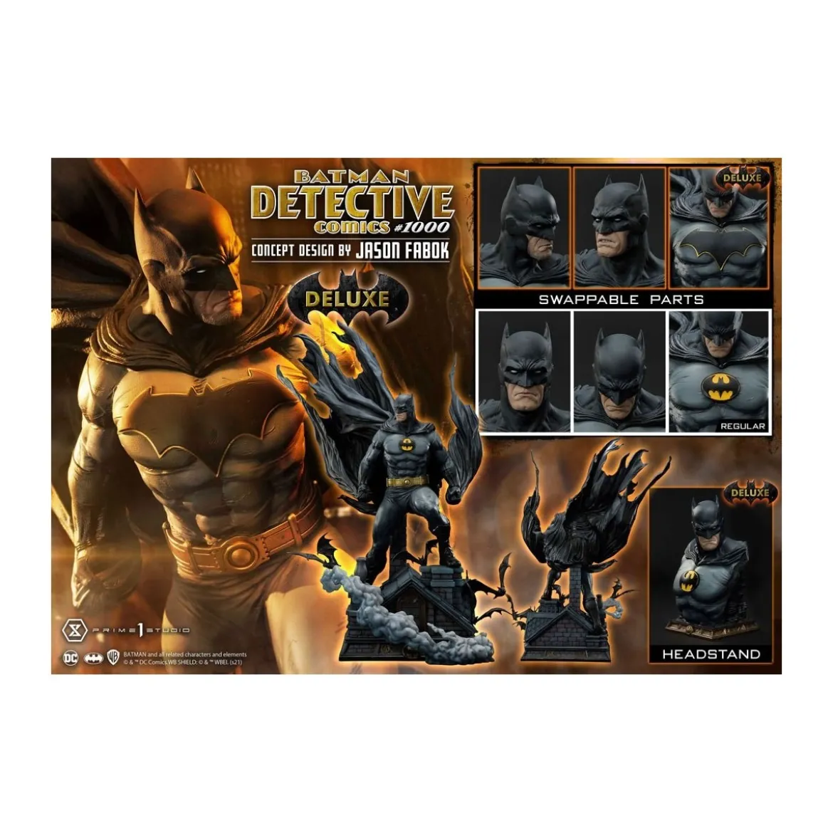 Prime 1 Studio - Batman Detective Comics 1000 Concept Design by Jason Fabok DX Bonus Ver