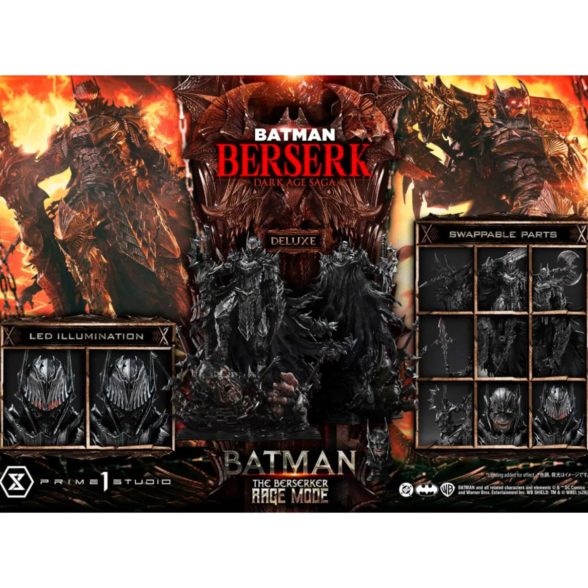 Prime 1 Studio - Batman: The Berserker Rage Mode DX Bonus Version Ultimate Premium Masterline Series 1/4