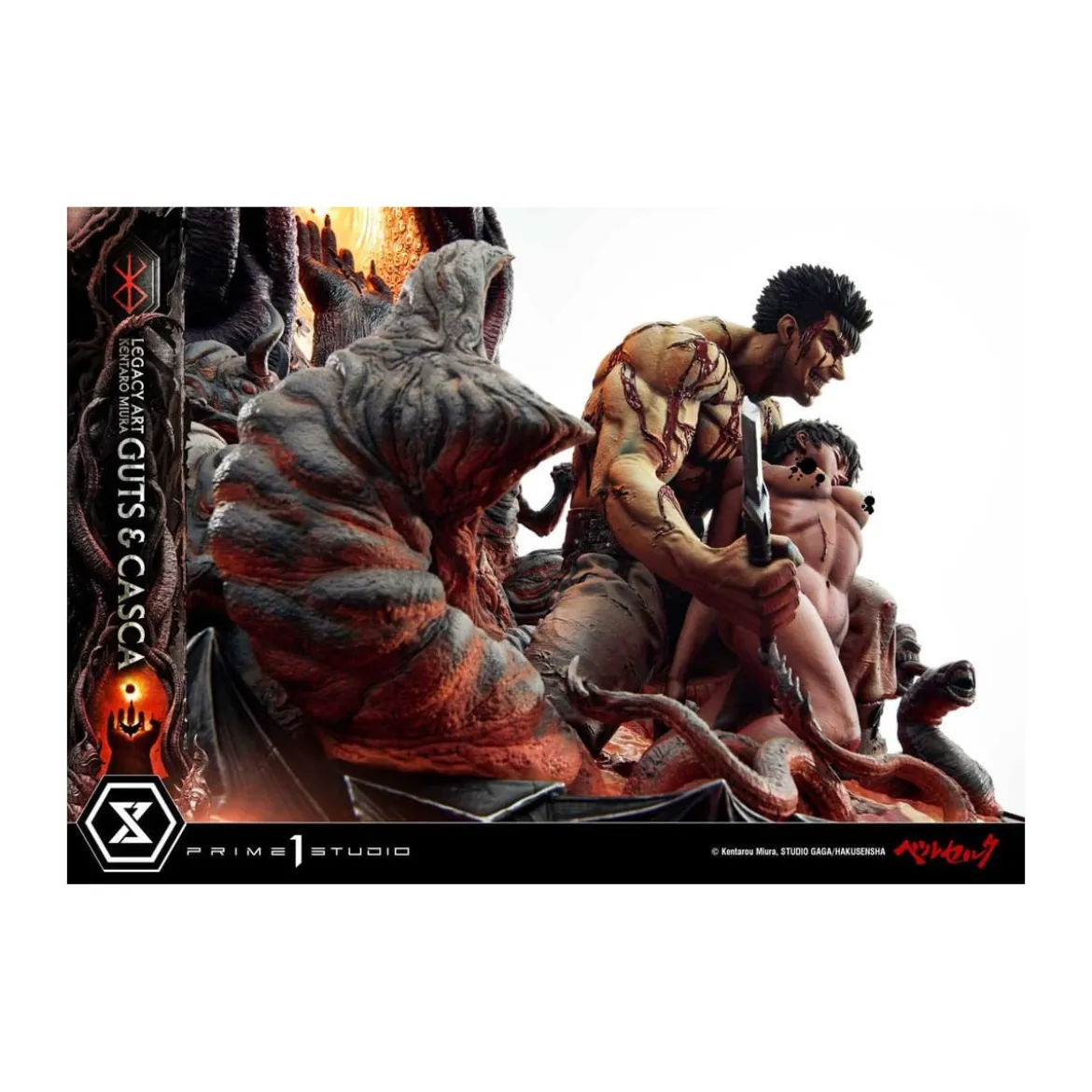Prime 1 Studio Berserk - Kentaro Miura Legacy Art Berserker GUTS & CASCA 1/6 Scale Statue
