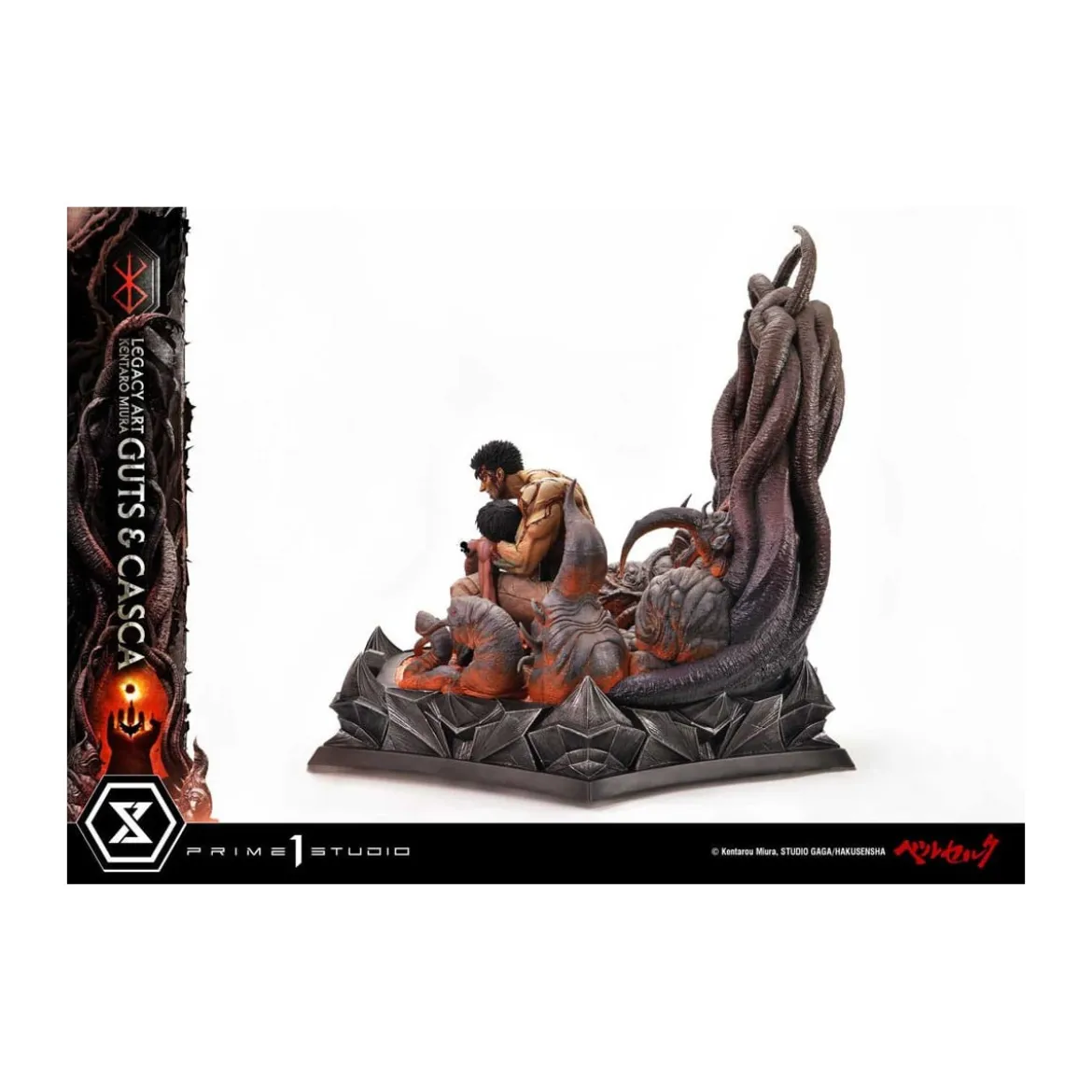 Prime 1 Studio Berserk - Kentaro Miura Legacy Art Berserker GUTS & CASCA 1/6 Scale Statue Bonus Version