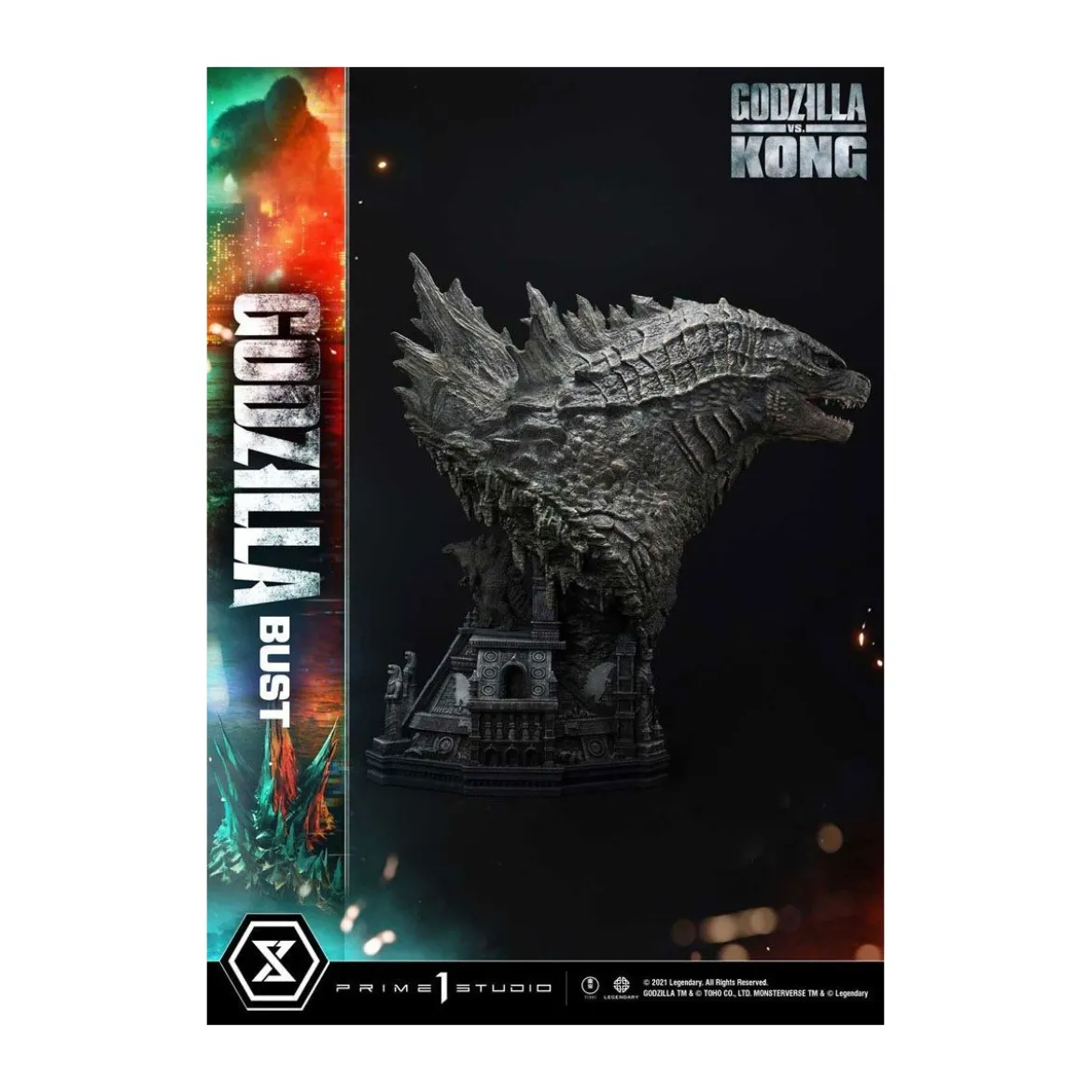 Prime 1 Studio - Buste Godzilla - Godzilla vs Kong Bonus Version