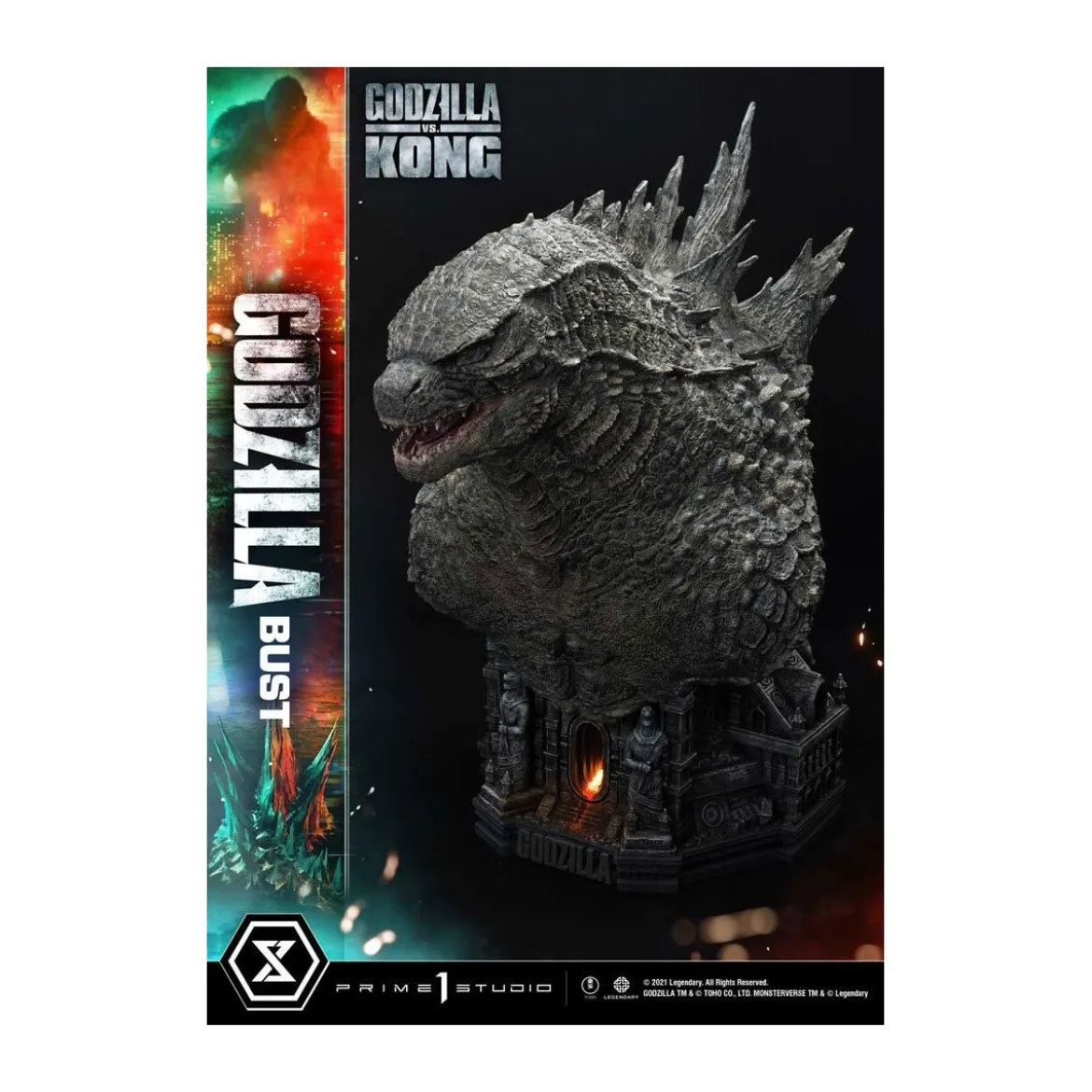 Prime 1 Studio - Buste Godzilla - Godzilla vs Kong Bonus Version
