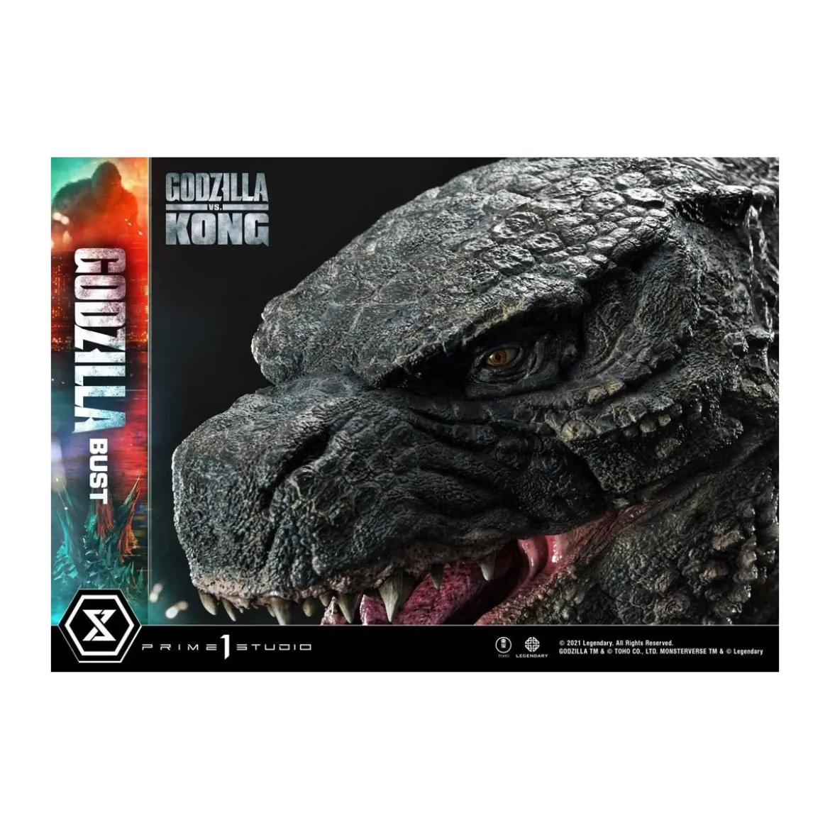 Prime 1 Studio - Buste Godzilla - Godzilla vs Kong Bonus Version