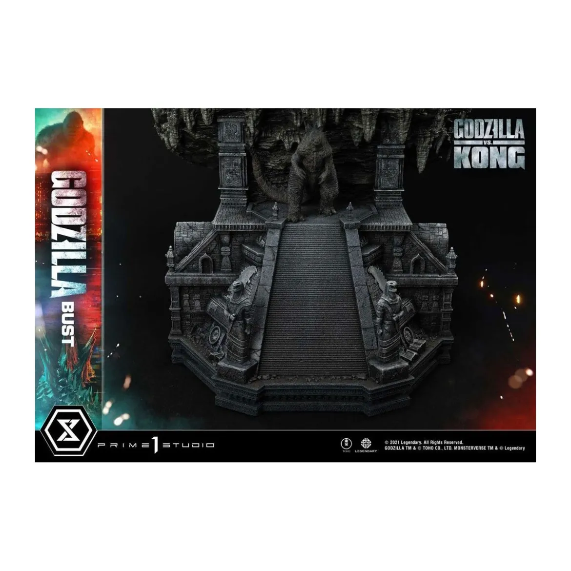 Prime 1 Studio - Buste Godzilla - Godzilla vs Kong Bonus Version