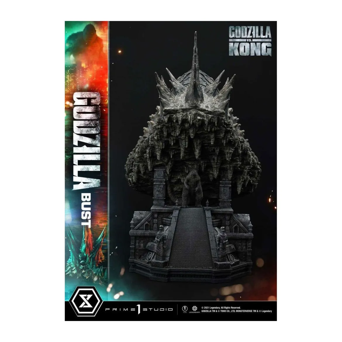 Prime 1 Studio - Buste Godzilla - Godzilla vs Kong Bonus Version