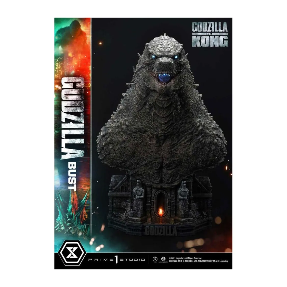 Prime 1 Studio - Buste Godzilla - Godzilla vs Kong Bonus Version