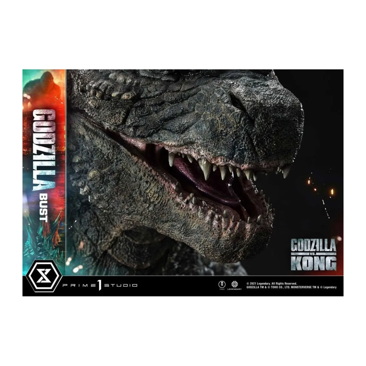 Prime 1 Studio - Buste Godzilla - Godzilla vs Kong Bonus Version