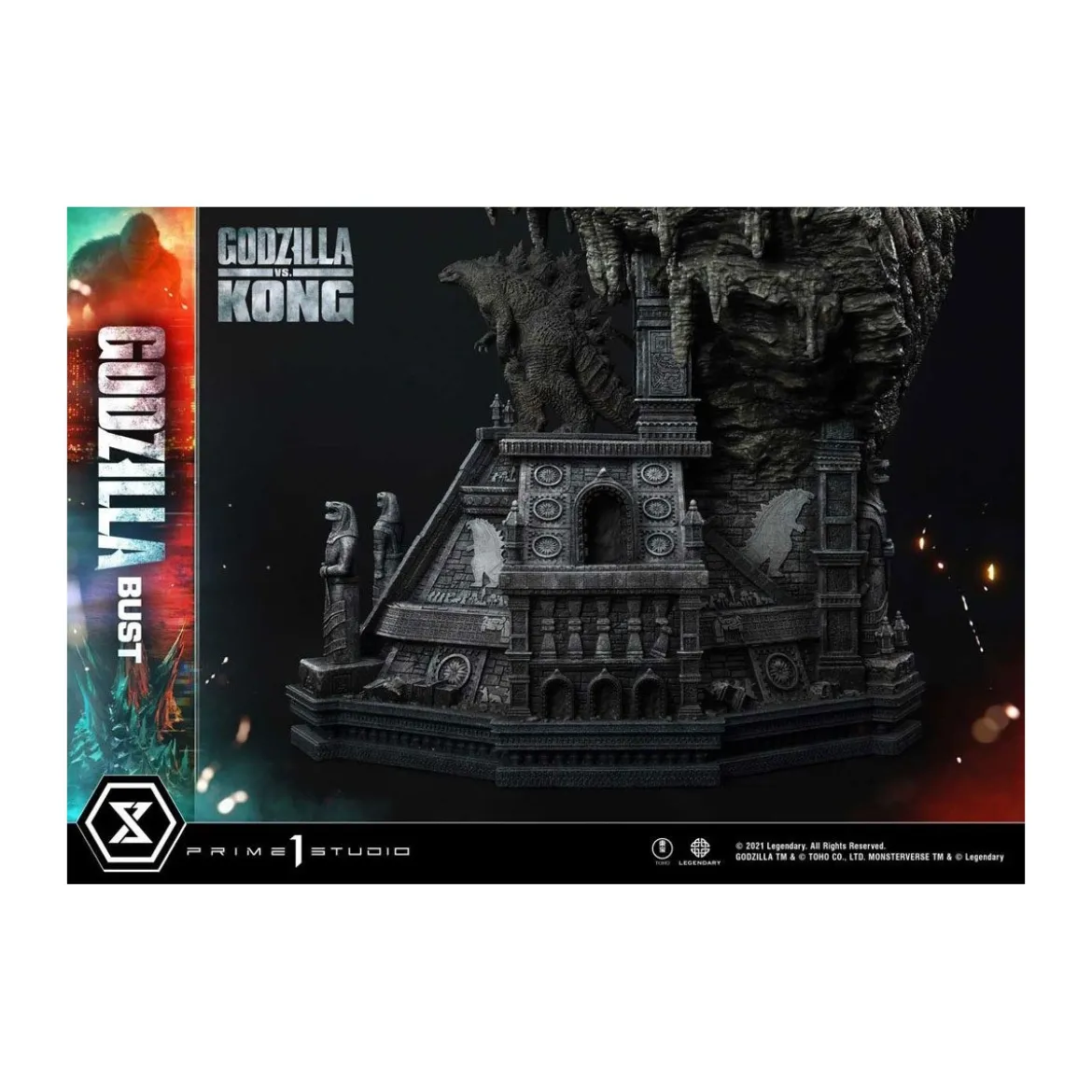 Prime 1 Studio - Buste Godzilla - Godzilla vs Kong Bonus Version