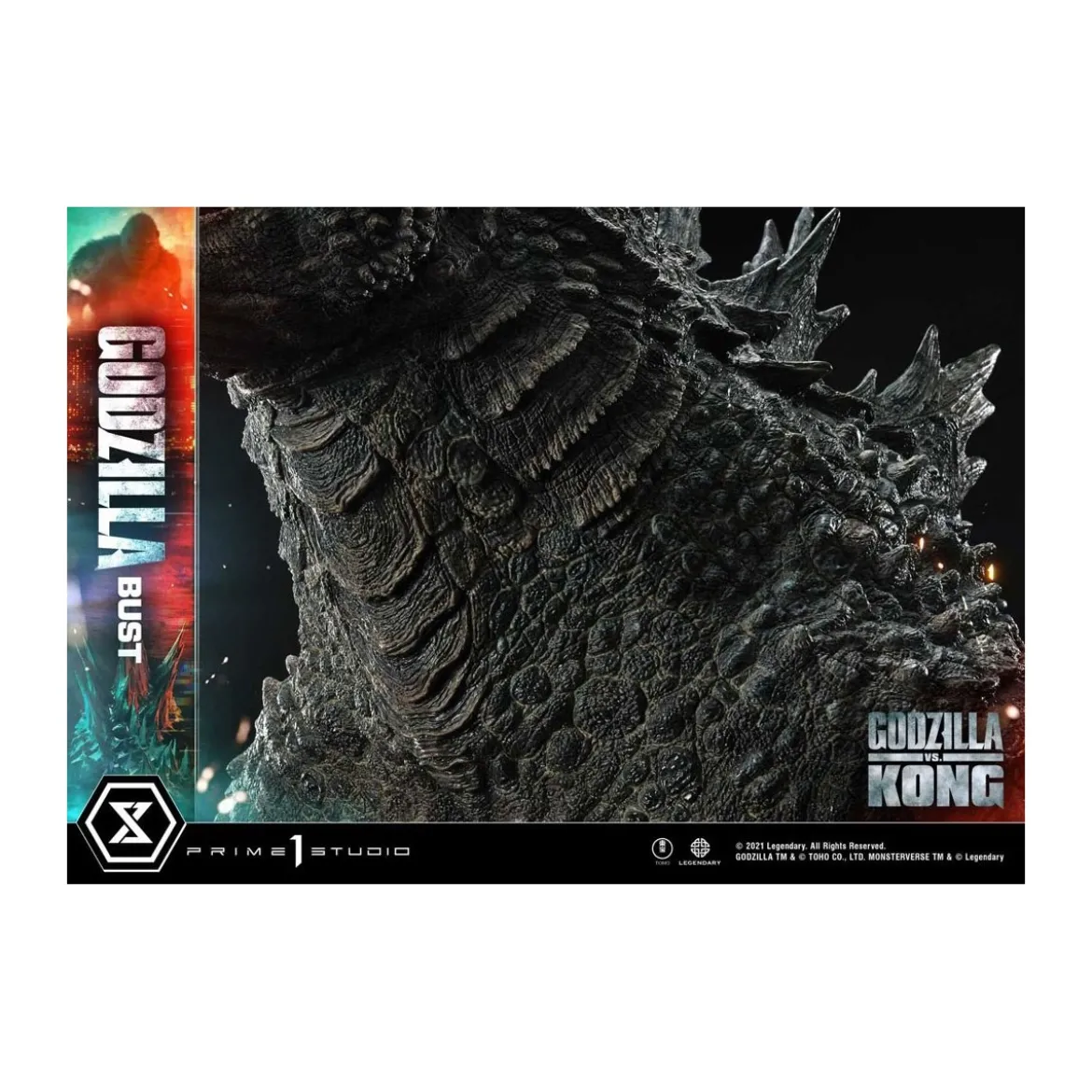Prime 1 Studio - Buste Godzilla - Godzilla vs Kong Bonus Version
