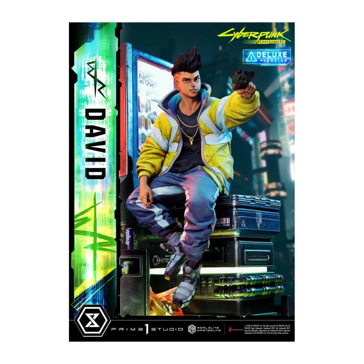 Prime 1 Studio - Cyberpunk: Edgerunners - David Deluxe Bonus Version Real Elite Masterline Series 1/4