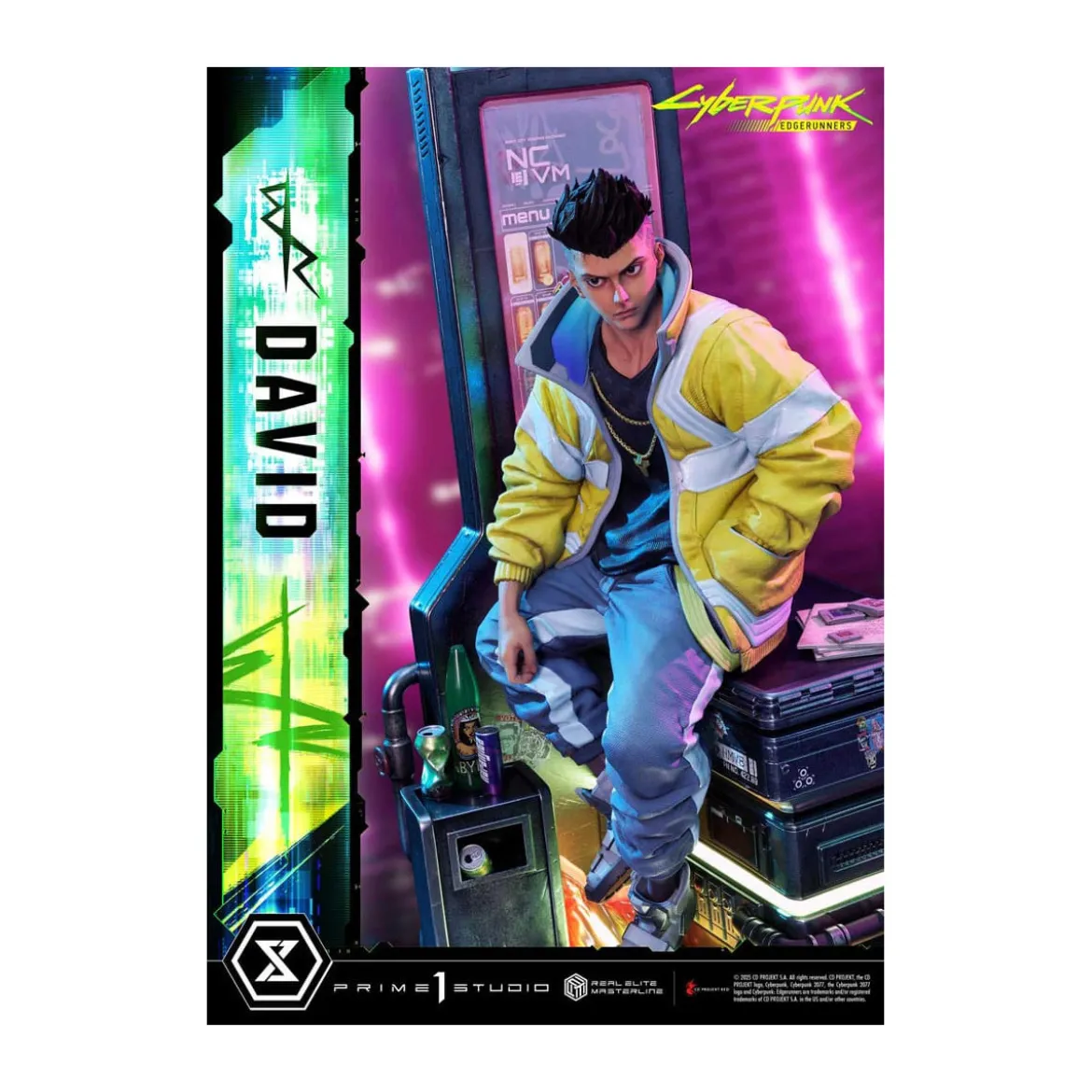 Prime 1 Studio - Cyberpunk: Edgerunners - David Deluxe Bonus Version Real Elite Masterline Series 1/4