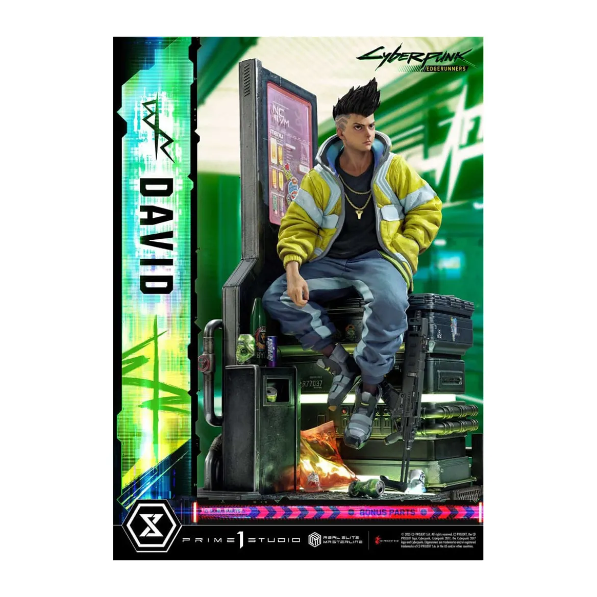 Prime 1 Studio - Cyberpunk: Edgerunners - David Deluxe Bonus Version Real Elite Masterline Series 1/4