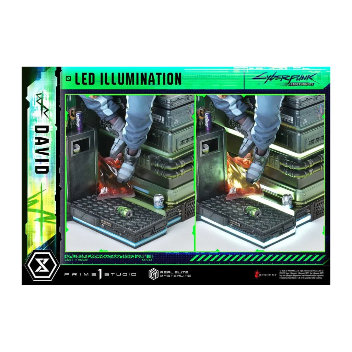 Prime 1 Studio - Cyberpunk: Edgerunners - David Deluxe Bonus Version Real Elite Masterline Series 1/4