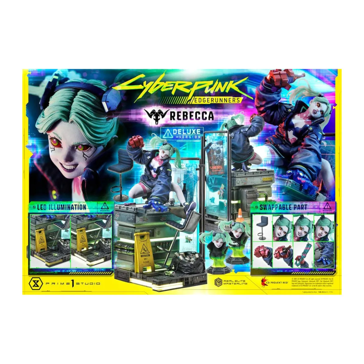 Prime 1 Studio - Cyberpunk: Edgerunners - Rebecca Deluxe Bonus Version Real Elite Masterline Series 1/4