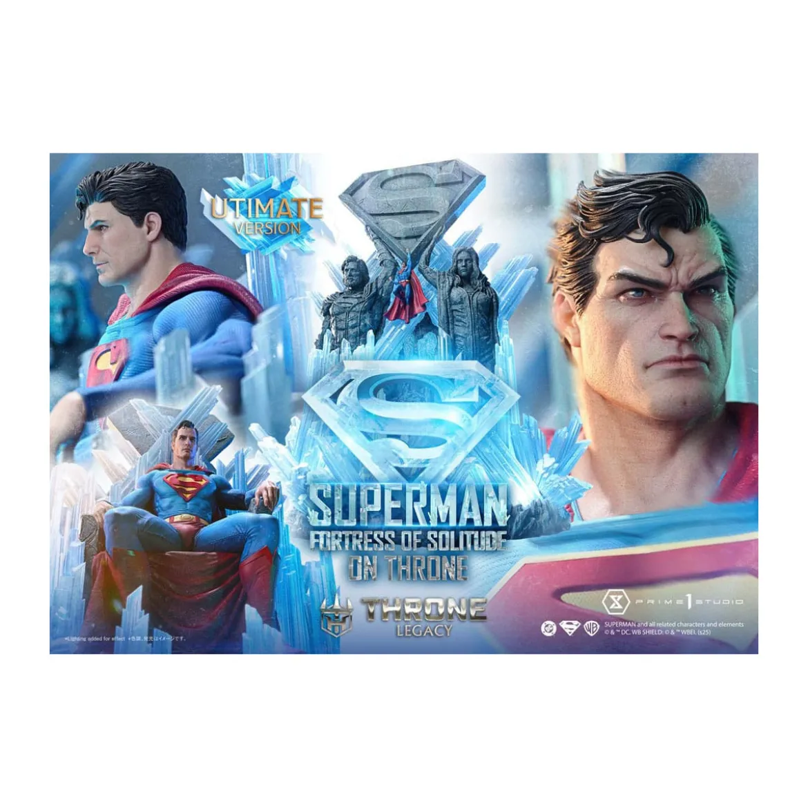 Prime 1 Studio DC Comics Throne Legacy Collection - Superman Fortress of Solitude on Throne Ultimate Bonus Version