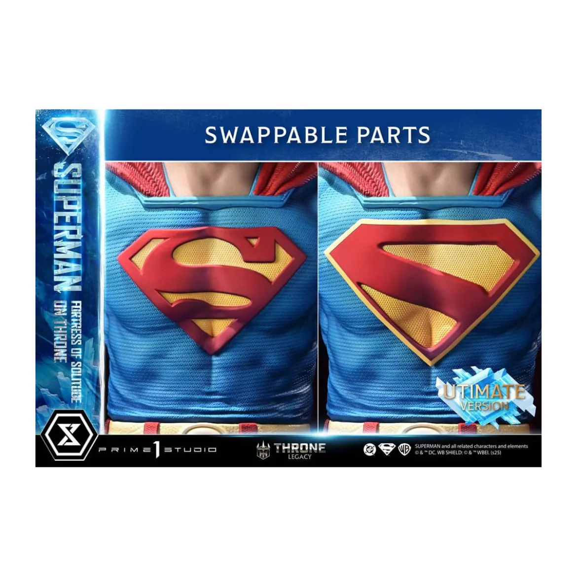 Prime 1 Studio DC Comics Throne Legacy Collection - Superman Fortress of Solitude on Throne Ultimate Bonus Version