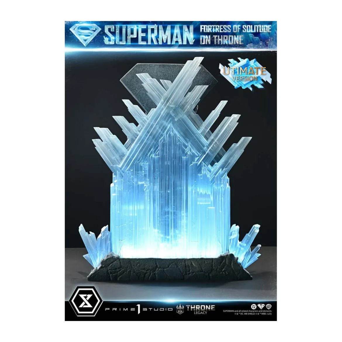 Prime 1 Studio DC Comics Throne Legacy Collection - Superman Fortress of Solitude on Throne Ultimate Bonus Version