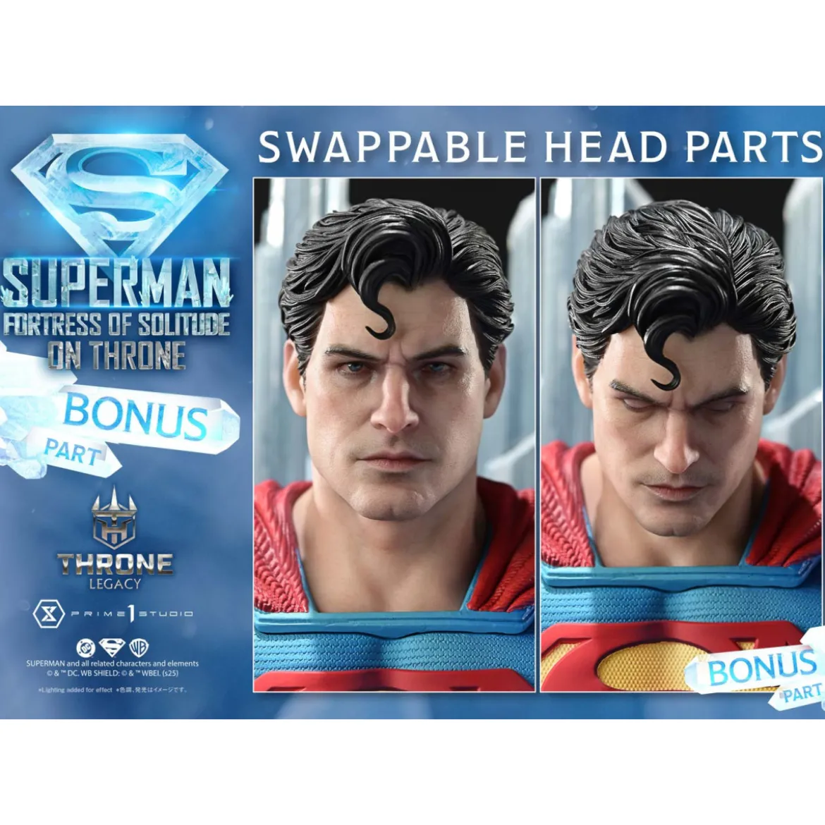 Prime 1 Studio DC Comics Throne Legacy Collection - Superman Fortress of Solitude on Throne Ultimate Bonus Version