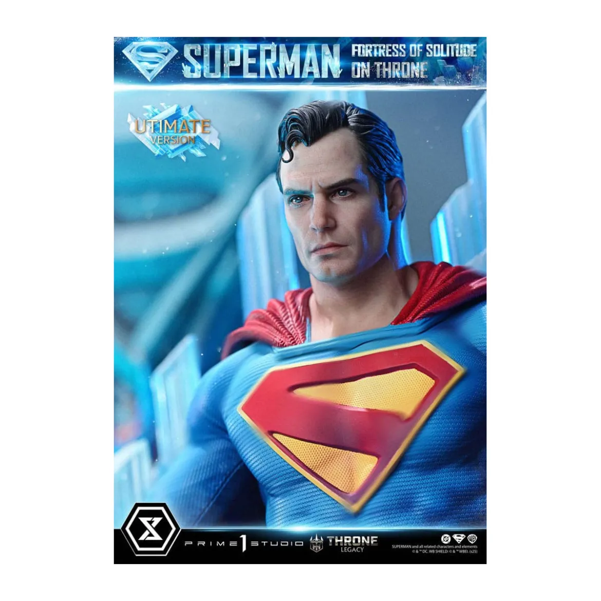 Prime 1 Studio DC Comics Throne Legacy Collection - Superman Fortress of Solitude on Throne Ultimate Bonus Version