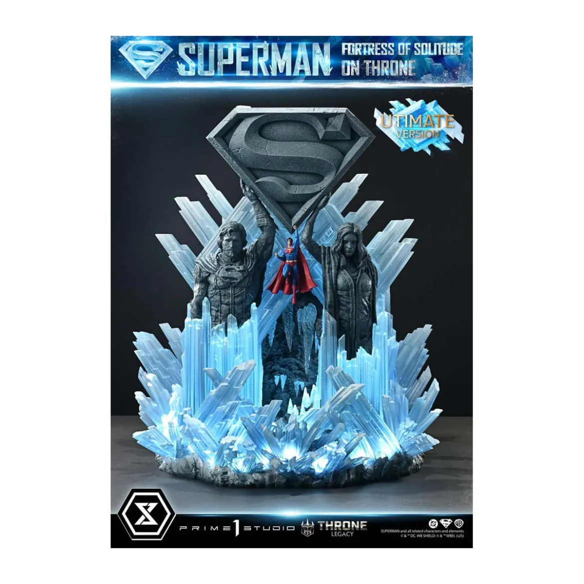 Prime 1 Studio DC Comics Throne Legacy Collection - Superman Fortress of Solitude on Throne Ultimate Bonus Version