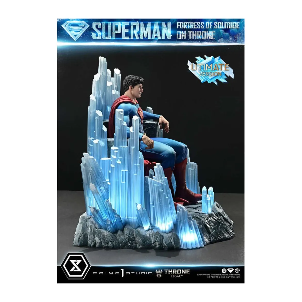Prime 1 Studio DC Comics Throne Legacy Collection - Superman Fortress of Solitude on Throne Ultimate Bonus Version