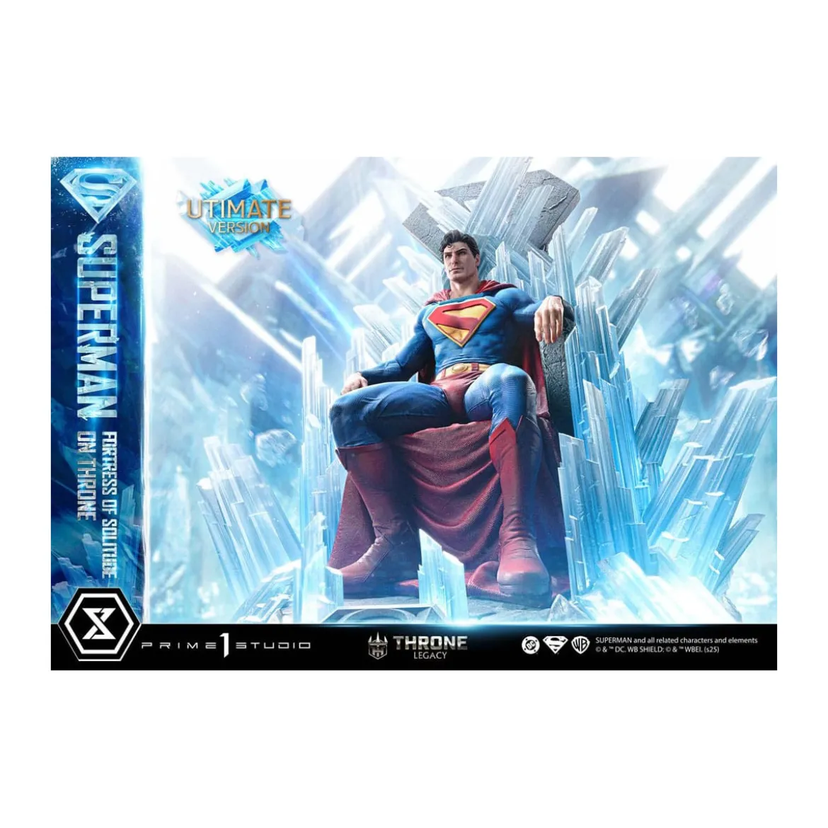 Prime 1 Studio DC Comics Throne Legacy Collection - Superman Fortress of Solitude on Throne Ultimate Bonus Version