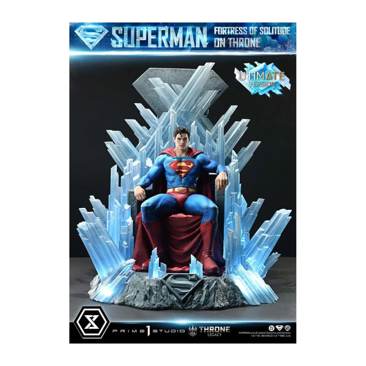 Prime 1 Studio DC Comics Throne Legacy Collection - Superman Fortress of Solitude on Throne Ultimate Bonus Version