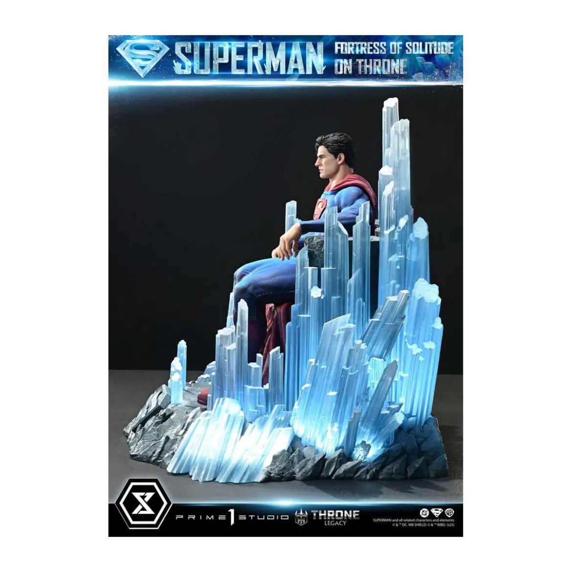 Prime 1 Studio DC Comics Throne Legacy Collection - Superman Fortress of Solitude on Throne (Design by Gabriele Dell'Otto) 1/4