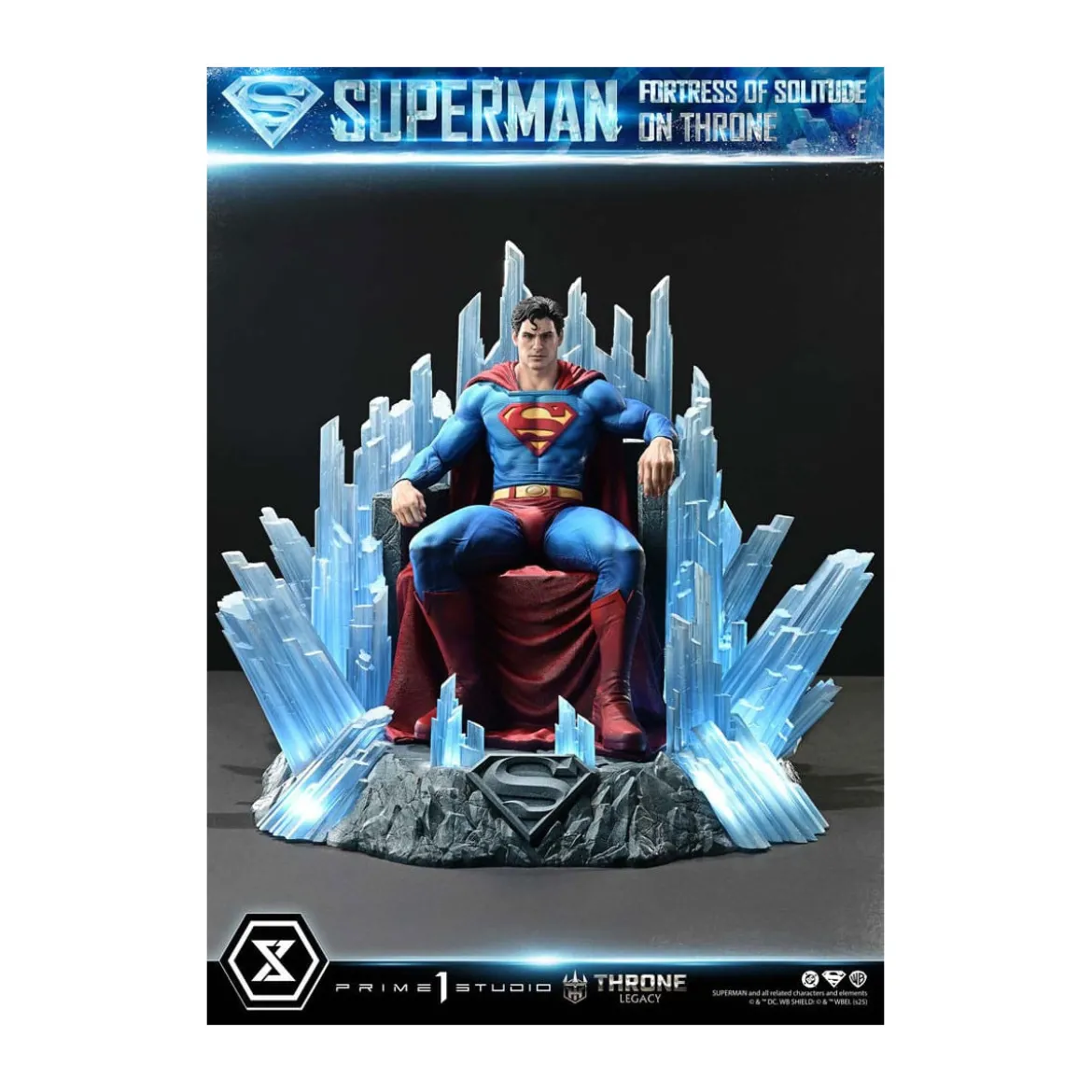 Prime 1 Studio DC Comics Throne Legacy Collection - Superman Fortress of Solitude on Throne (Design by Gabriele Dell'Otto) 1/4