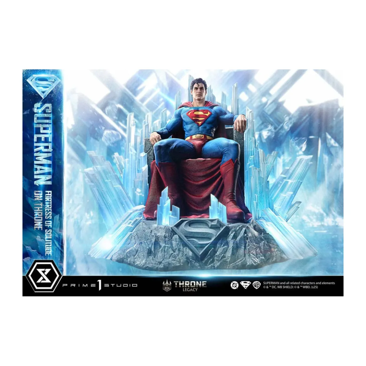 Prime 1 Studio DC Comics Throne Legacy Collection - Superman Fortress of Solitude on Throne (Design by Gabriele Dell'Otto) 1/4