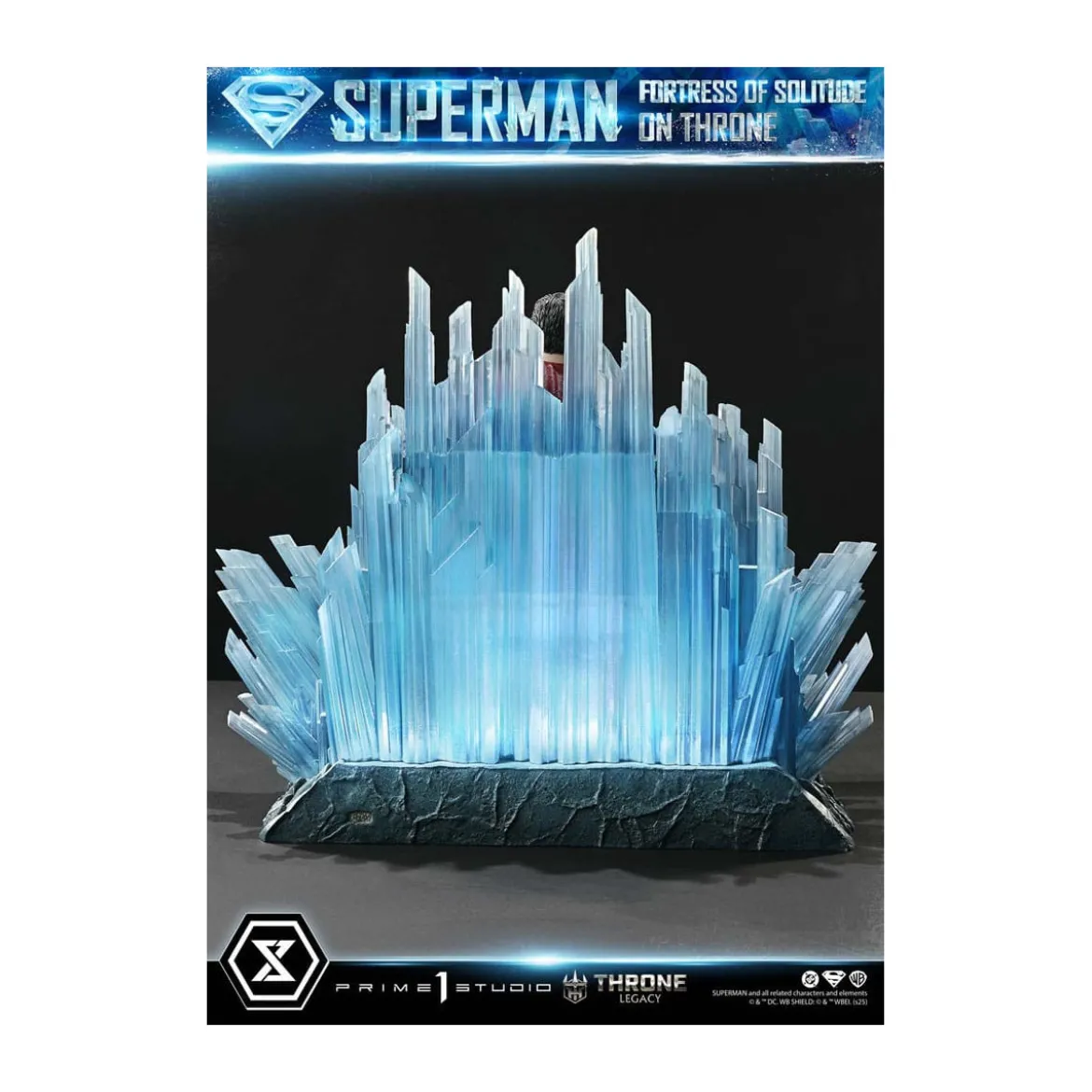 Prime 1 Studio DC Comics Throne Legacy Collection - Superman Fortress of Solitude on Throne (Design by Gabriele Dell'Otto) 1/4