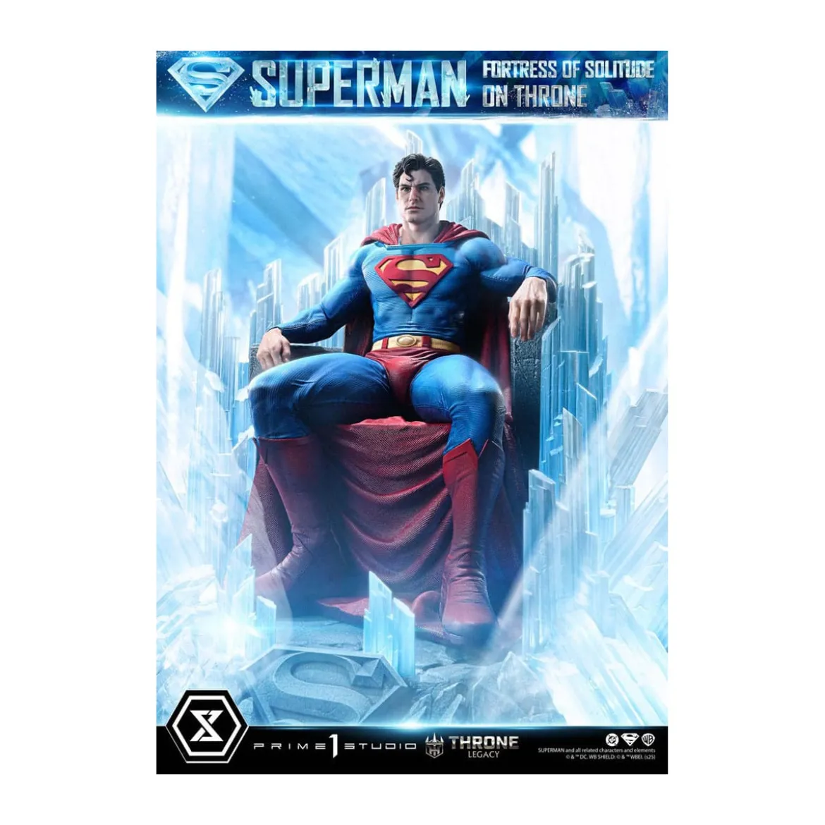 Prime 1 Studio DC Comics Throne Legacy Collection - Superman Fortress of Solitude on Throne (Design by Gabriele Dell'Otto) 1/4