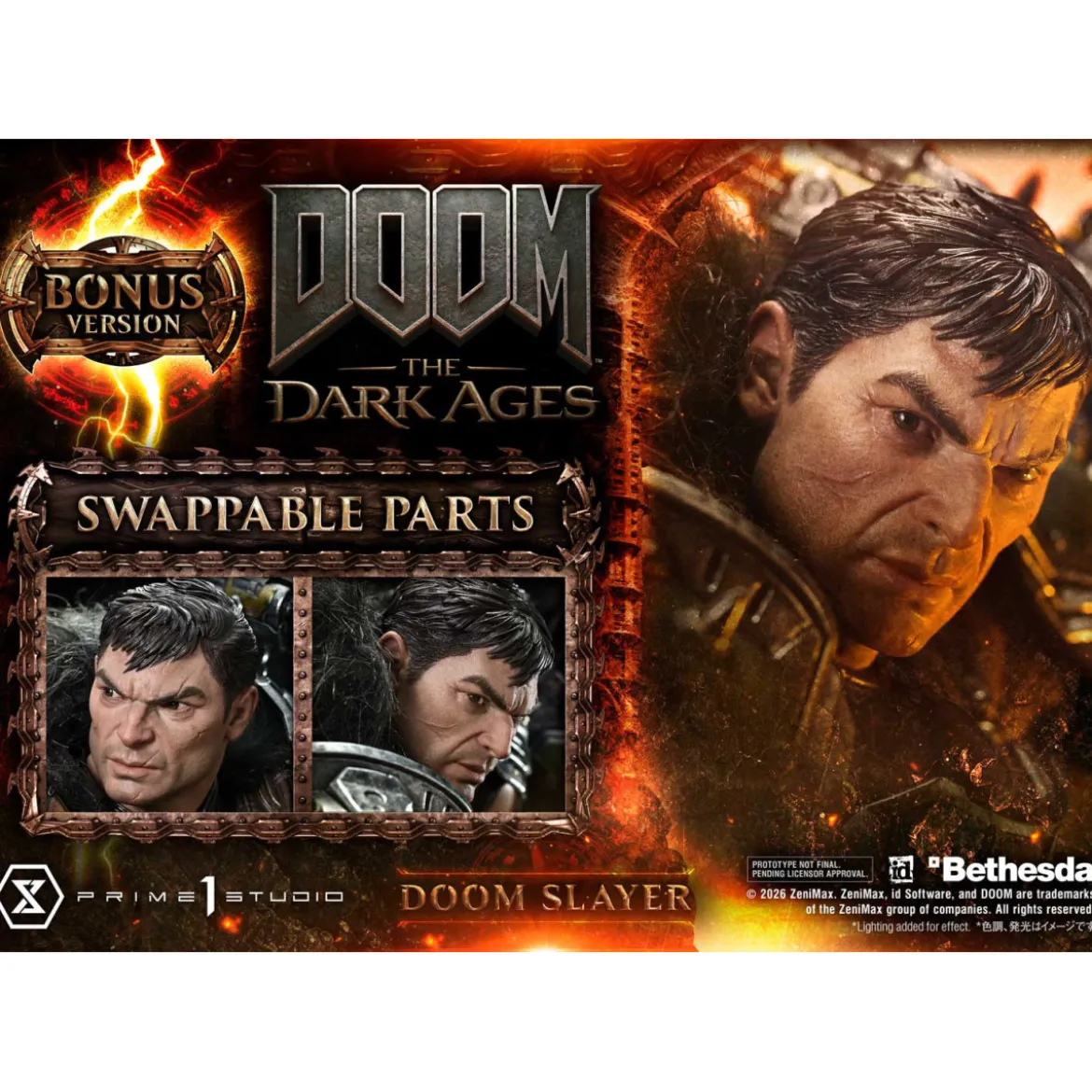 Prime 1 Studio - Doom: The Dark Ages - Doom Slayer Deluxe Bonus Version.