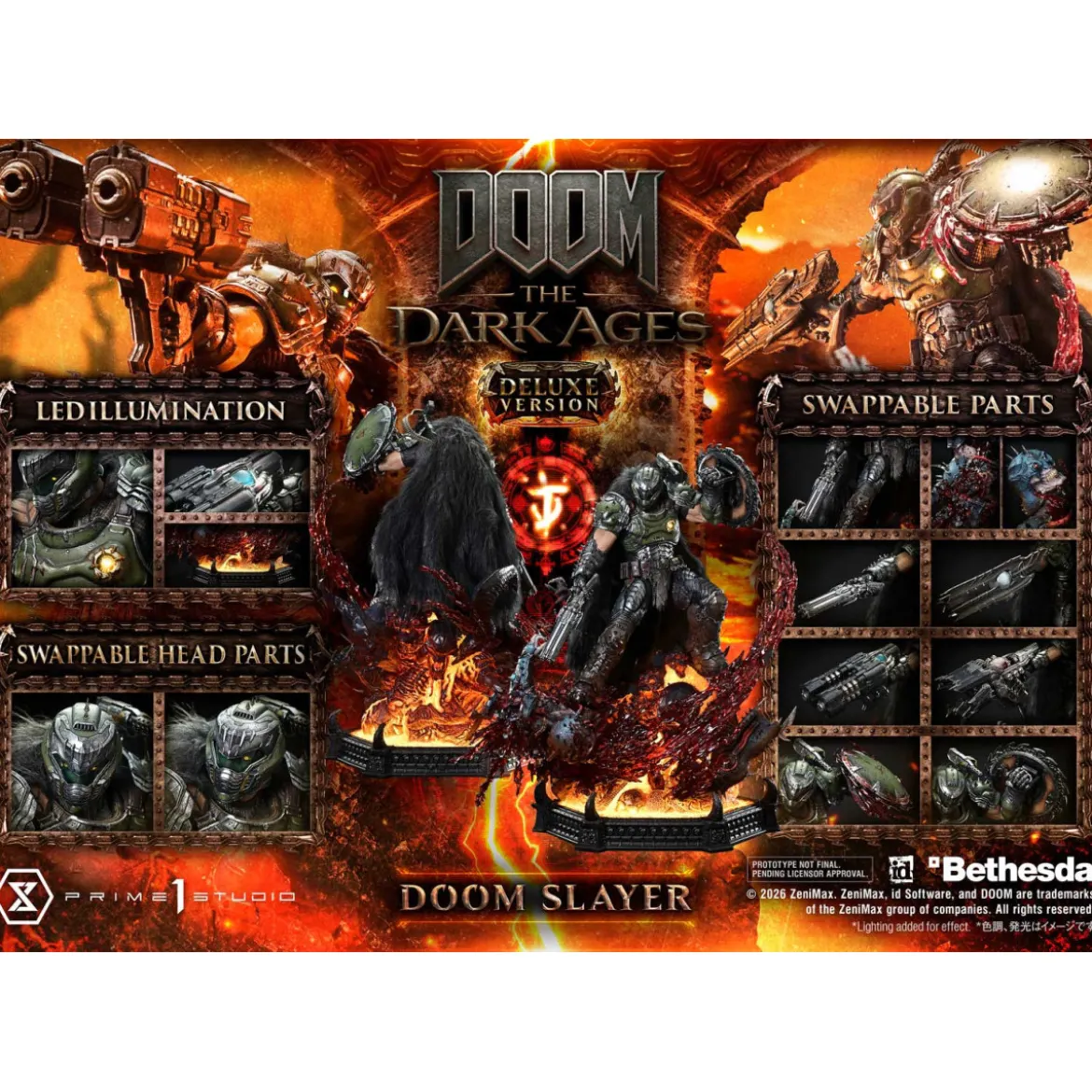 Prime 1 Studio - Doom: The Dark Ages - Doom Slayer Deluxe Bonus Version.