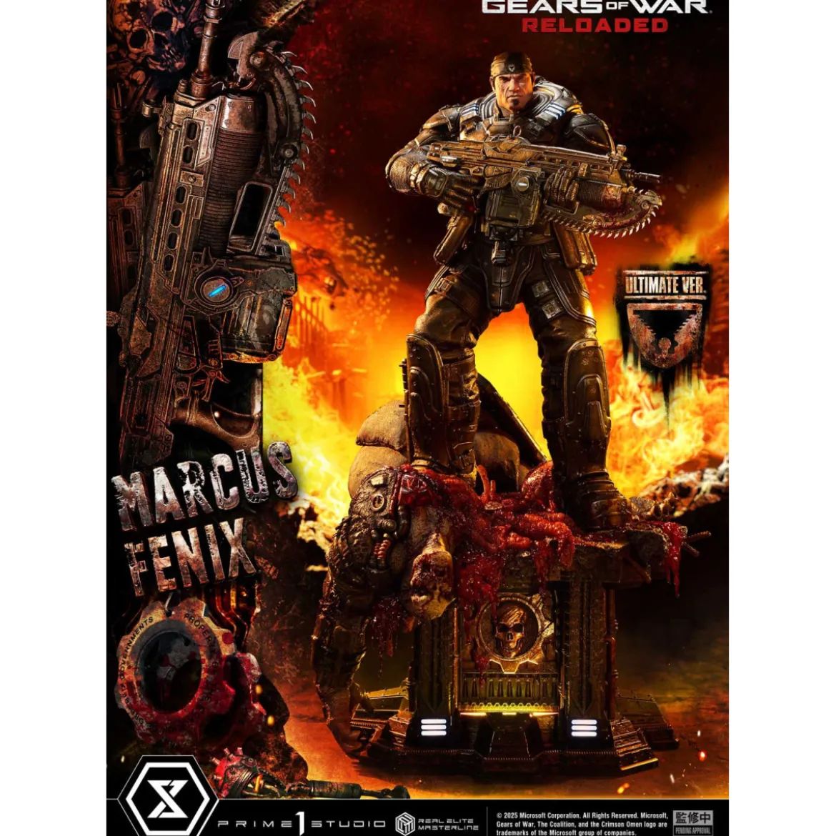 Prime 1 Studio - Gears of War Reloaded - Marcus Fenix Ultimate Bonus Version - Real Elite Masterline Series 1/3