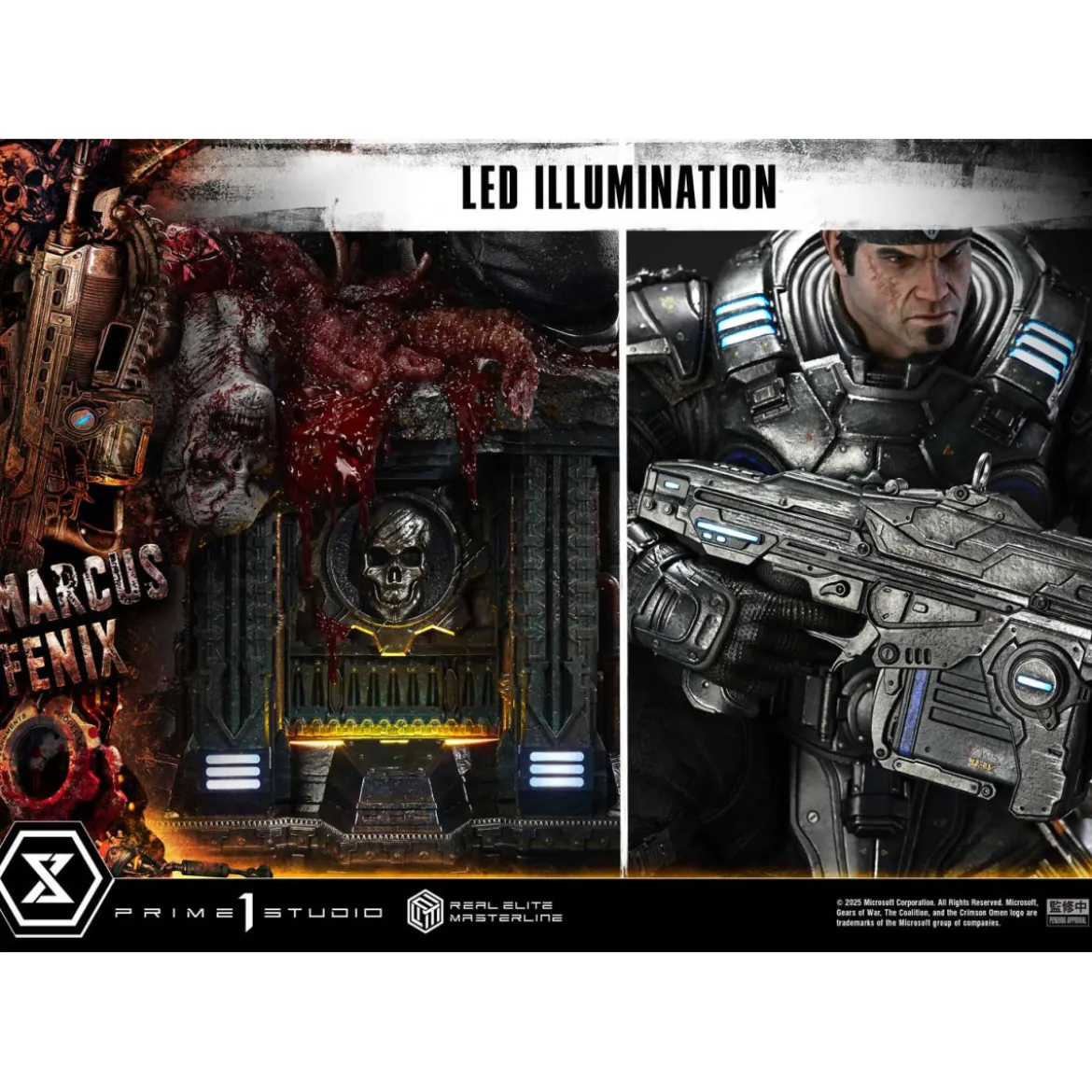 Prime 1 Studio - Gears of War Reloaded - Marcus Fenix Ultimate Bonus Version - Real Elite Masterline Series 1/3