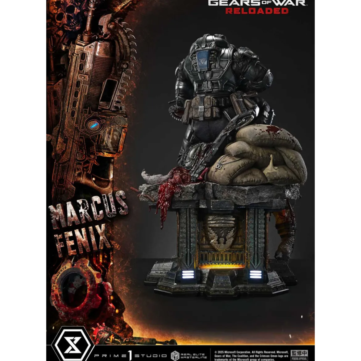 Prime 1 Studio - Gears of War Reloaded - Marcus Fenix Ultimate Bonus Version - Real Elite Masterline Series 1/3