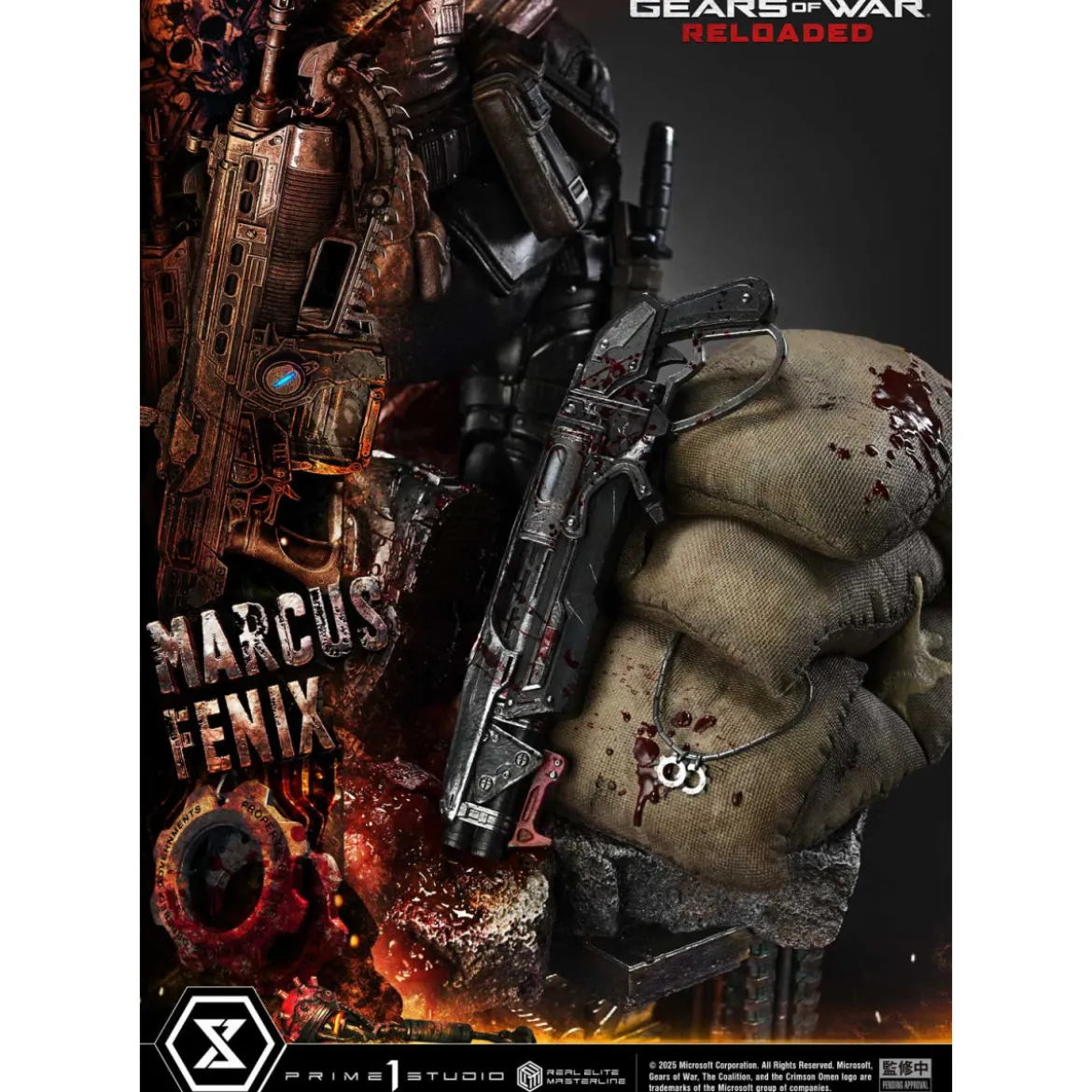 Prime 1 Studio - Gears of War Reloaded - Marcus Fenix Ultimate Bonus Version - Real Elite Masterline Series 1/3