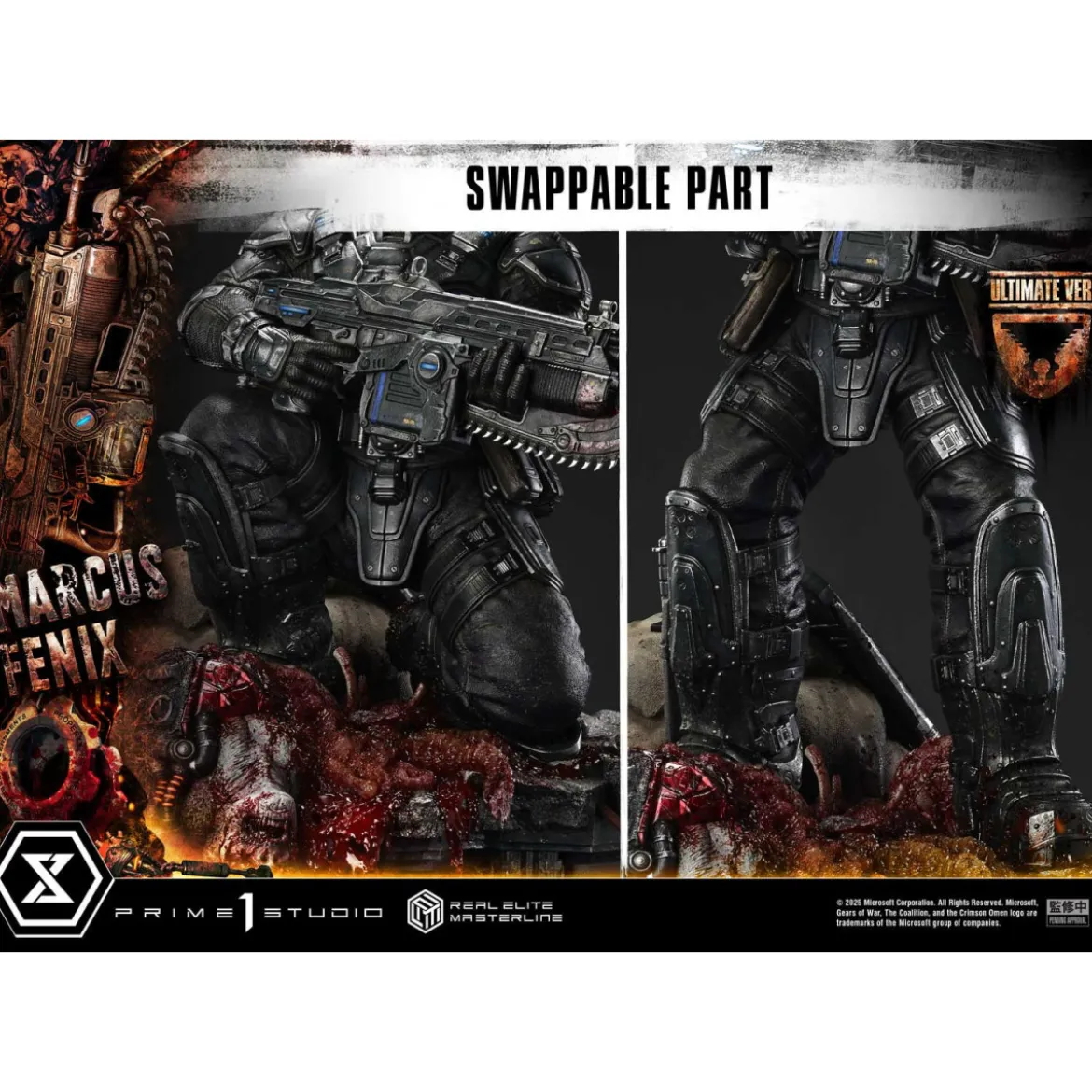 Prime 1 Studio - Gears of War Reloaded - Marcus Fenix Ultimate Bonus Version - Real Elite Masterline Series 1/3
