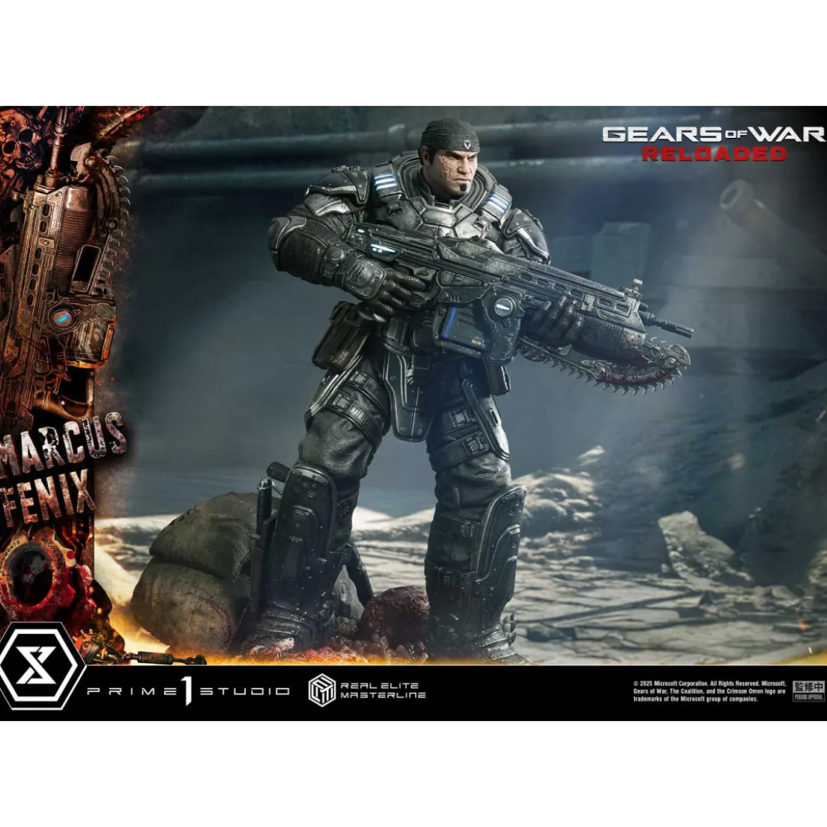 Prime 1 Studio - Gears of War Reloaded - Marcus Fenix Ultimate Bonus Version - Real Elite Masterline Series 1/3