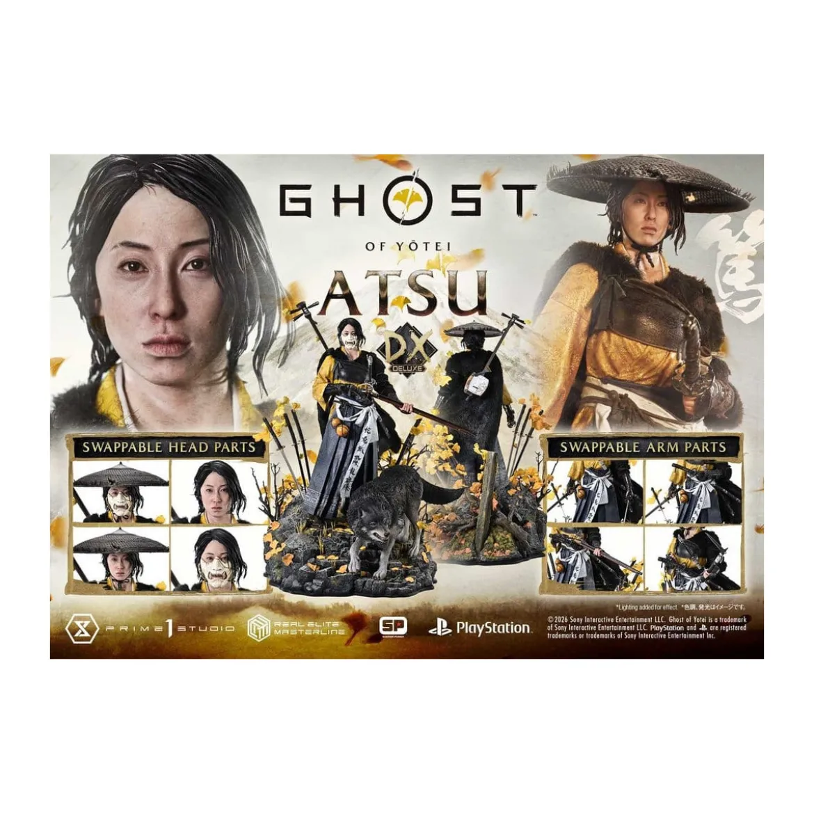 Prime 1 Studio - Ghost of Yotei - Atsu DX Bonus Version - Real Elite Masterline Series 1/4