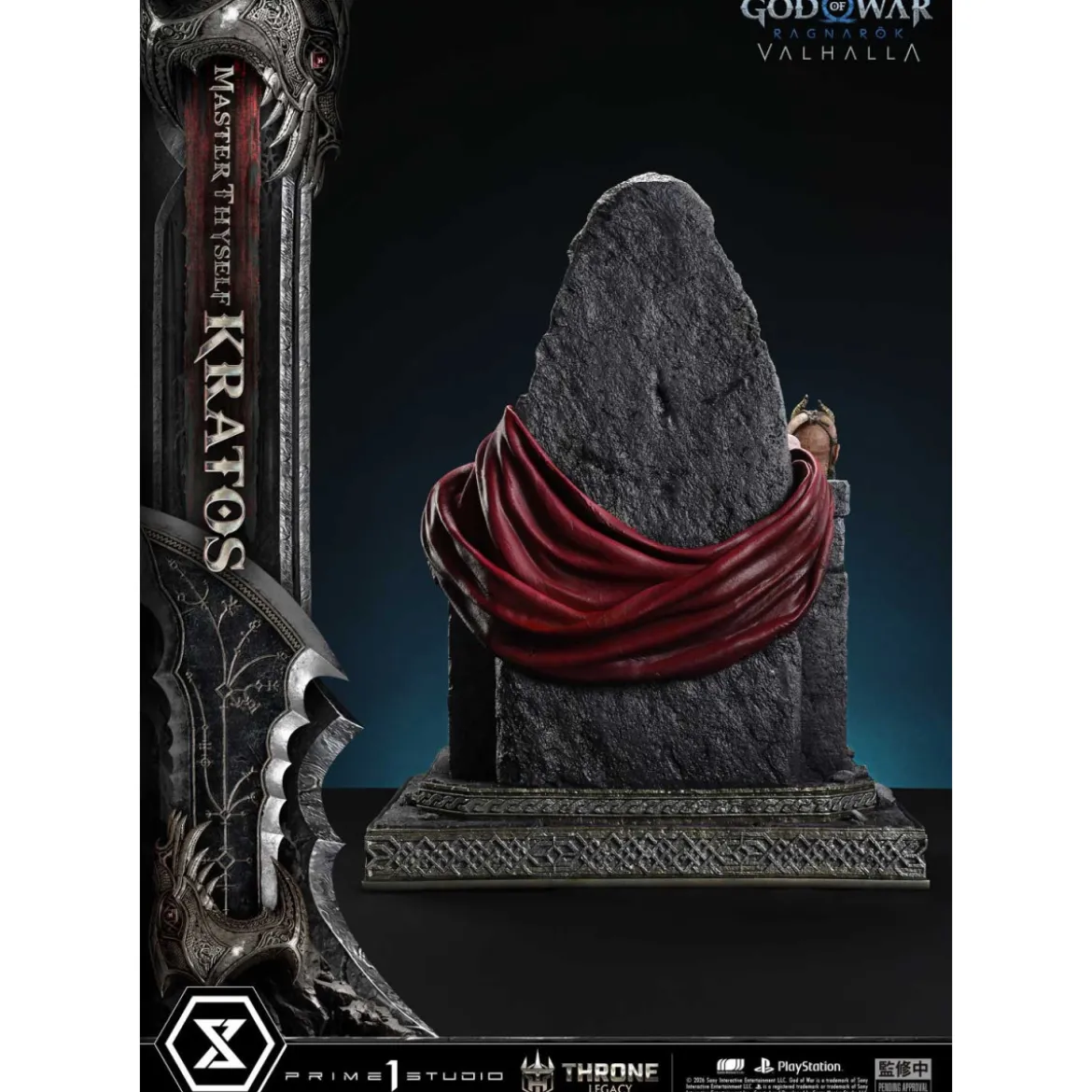 Prime 1 Studio - God of War: Ragnarok Valhalla - MASTER THYSELF KRATOS Bonus Version - Throne Legacy 1/3