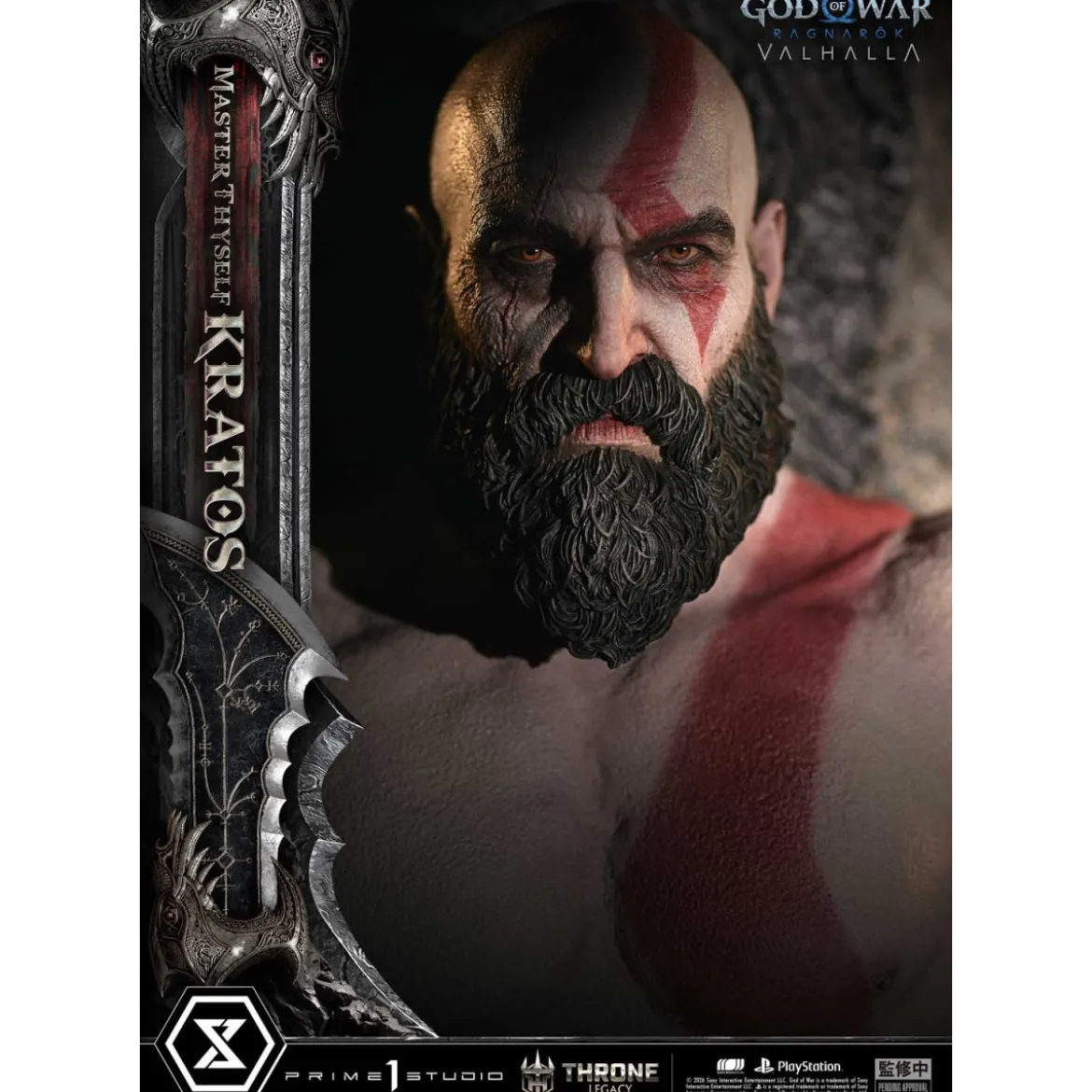 Prime 1 Studio - God of War: Ragnarok Valhalla - MASTER THYSELF KRATOS Bonus Version - Throne Legacy 1/3