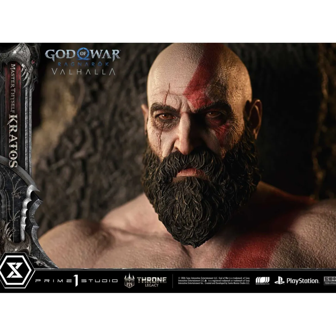 Prime 1 Studio - God of War: Ragnarok Valhalla - MASTER THYSELF KRATOS Bonus Version - Throne Legacy 1/3