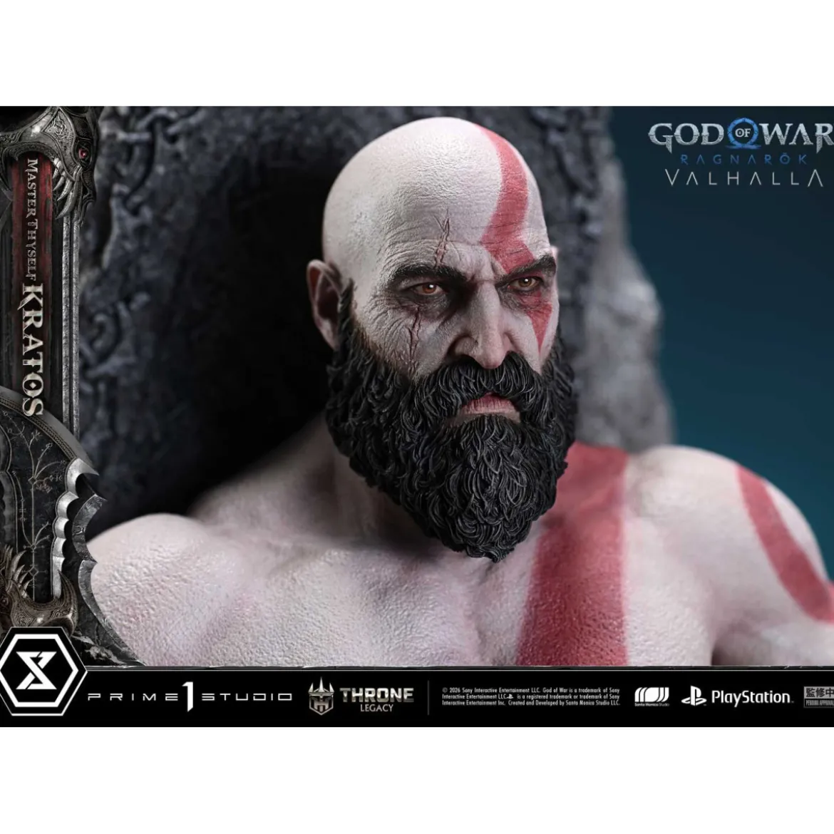 Prime 1 Studio - God of War: Ragnarok Valhalla - MASTER THYSELF KRATOS Bonus Version - Throne Legacy 1/3