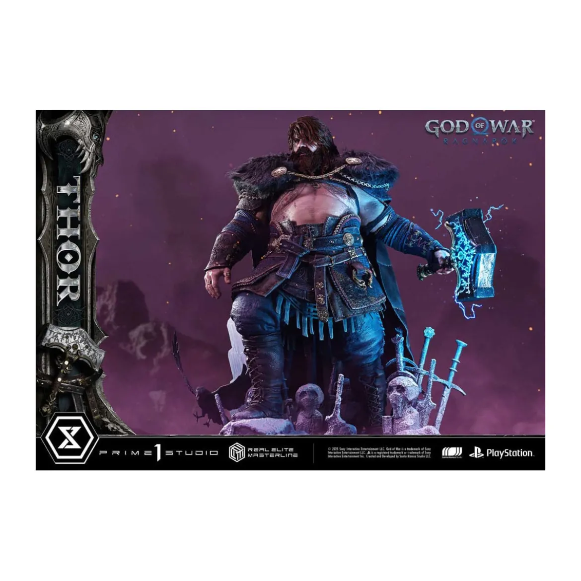Prime 1 Studio - God of War: Ragnarok - Thor Deluxe Bonus Version - Real Elite Masterline Series 1/3