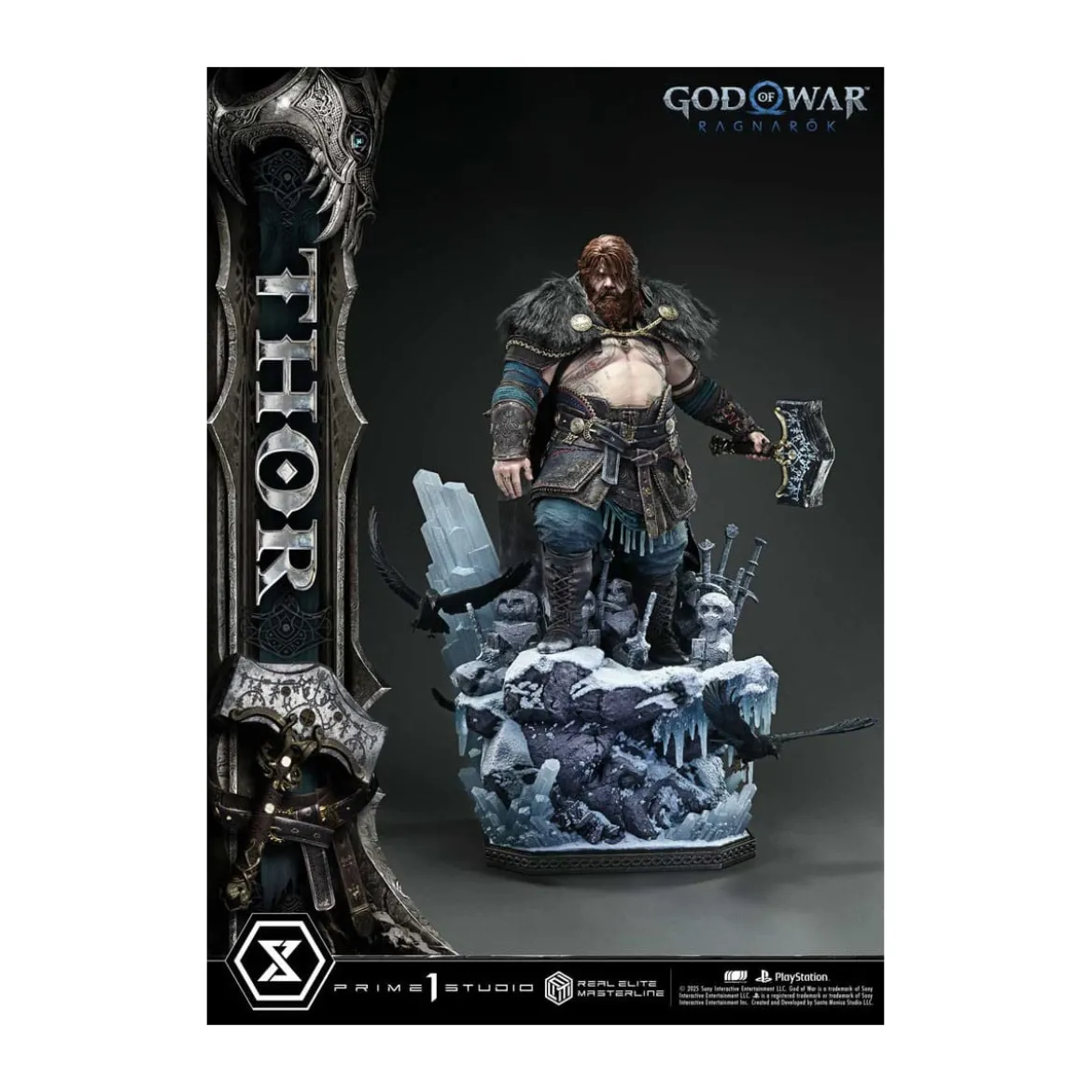 Prime 1 Studio - God of War: Ragnarok - Thor Deluxe Bonus Version - Real Elite Masterline Series 1/3